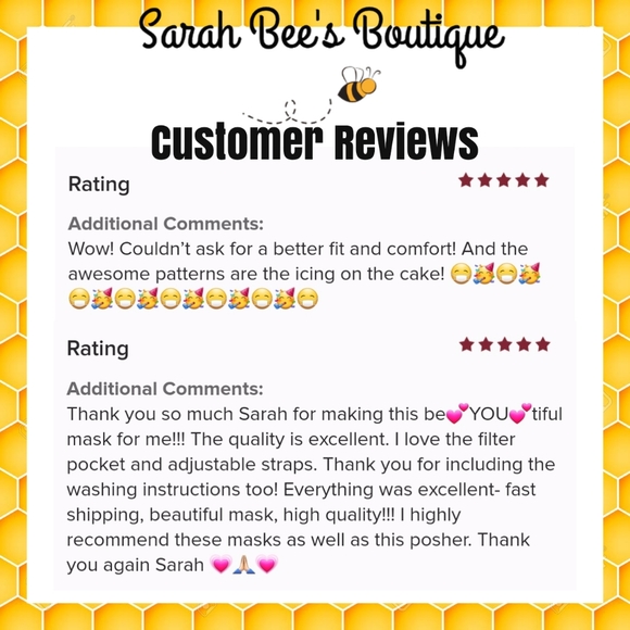 Handmade Sunflowers and Polka Dots Facemask - Picture 8 of 8